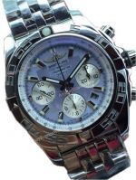 Swiss Replica Breitling Avenger watch Steel band white MOP dial